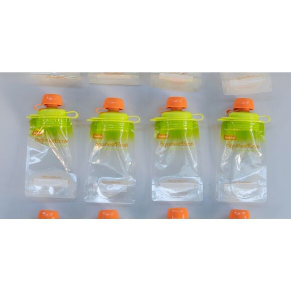 Lot of 12 Food Pouches Squeezems Child Reusable Pouches - School Lunch Supplies‎ - Picture 3 of 4